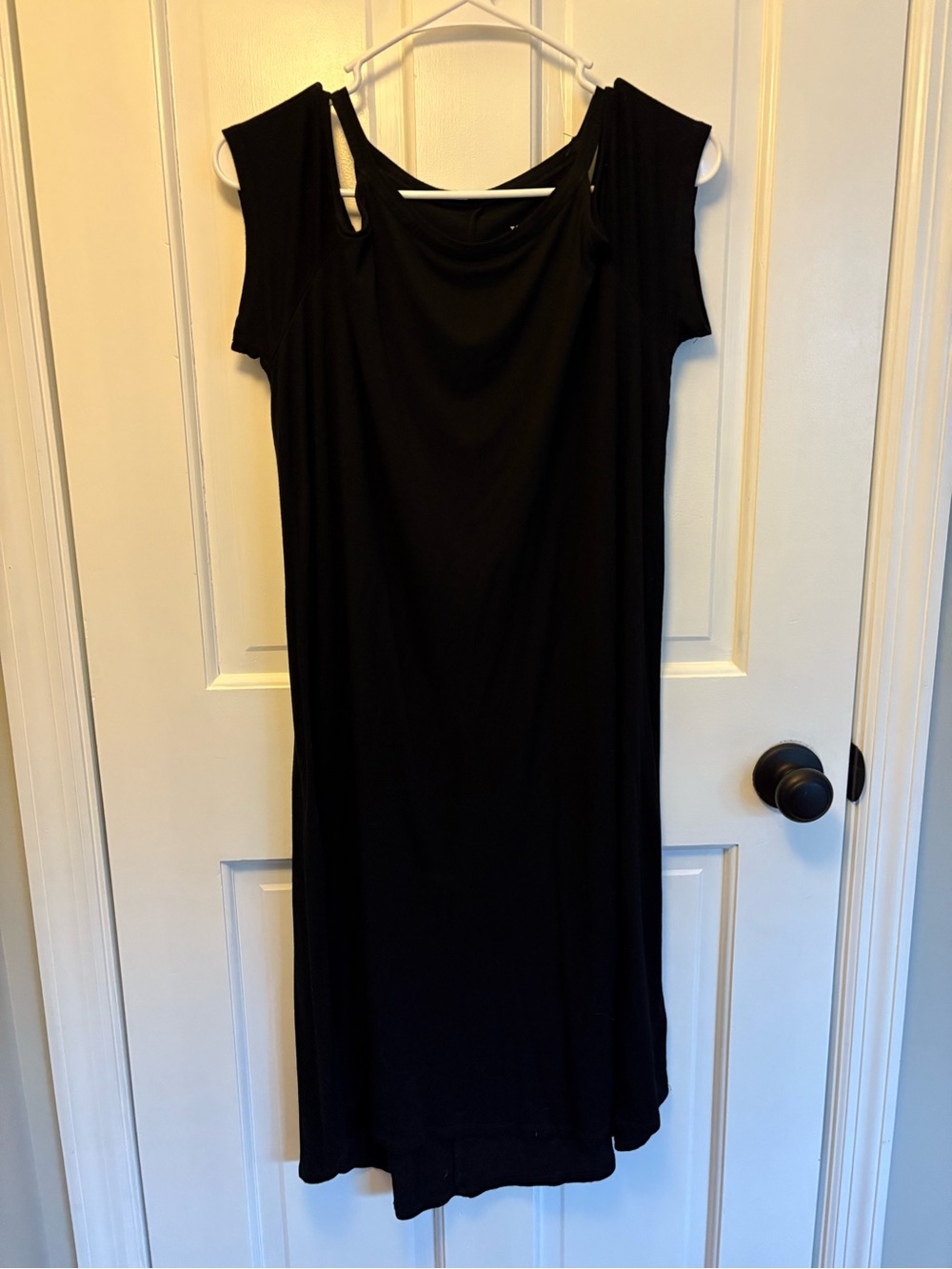 torrid Black Cold-Shoulder Midi Dress